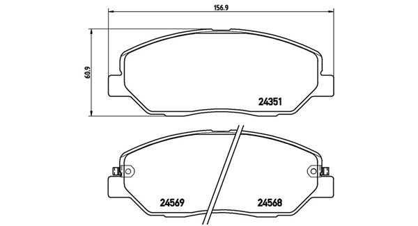 MAGNETI MARELLI Комплект тормозных колодок, дисковый тормоз 363700430036